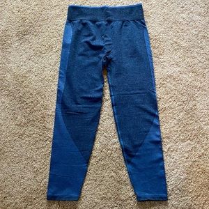 Blue PINK Seamless Leggings SZ XL